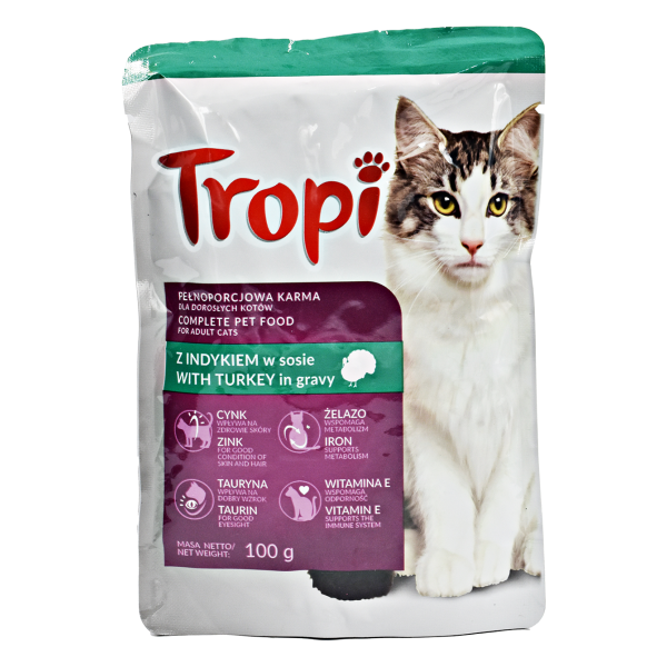 Aliment complet pour chats 100g - TROPI