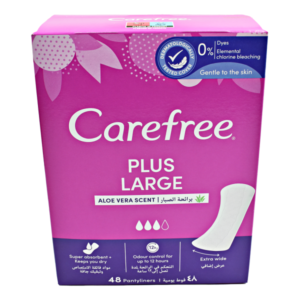 Protège-slips plus large x48 - CAREFREE