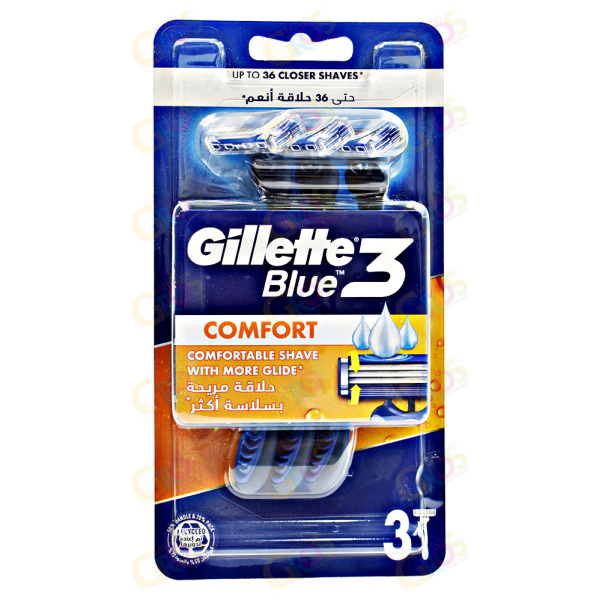 Rasoir jetable Blue3 avec comfort x3 - GILLETTE