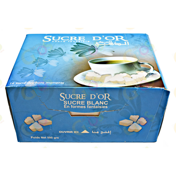 Sucre blanc en formes fantaisies 500g - SUCRE D'OR