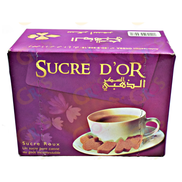 Sucre roux en formes fantaisies 500g - SUCRE D'OR