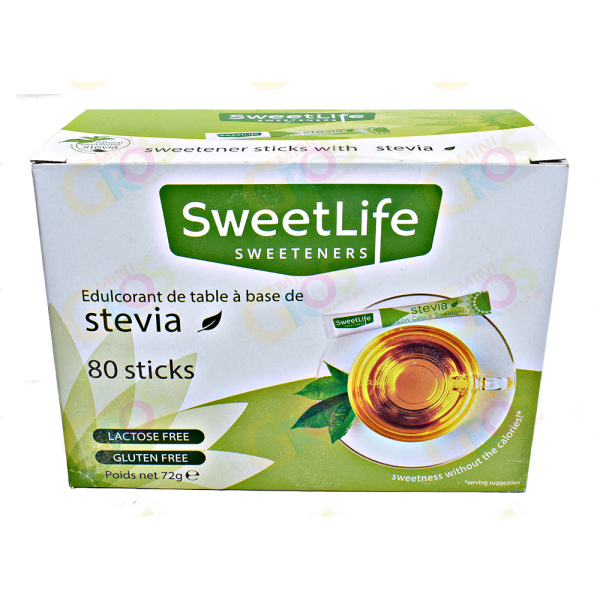 Stévia 80 sticks 72g - SWEETLIFE