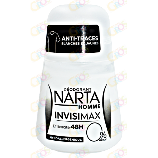 Déodorant Bille Homme InvisiMax 48h 50ml - NARTA