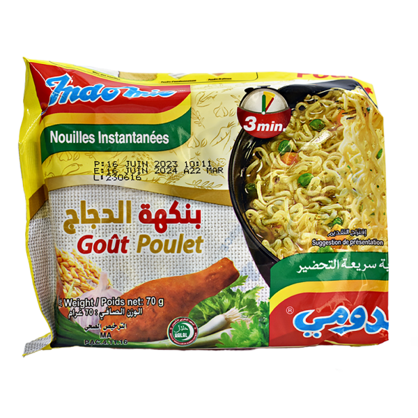 Nouilles instantanées saveur poulet 4 sachets - INDOMIE