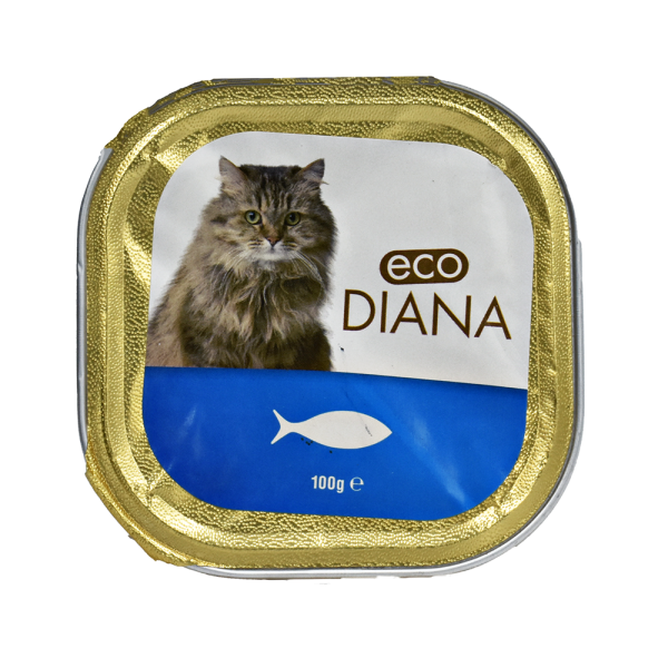 Aliment complet au poisson pour chats 100g - ECO DIANA