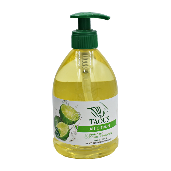 Savon main liquide fraîcheur au citron 500ml - TAOUS