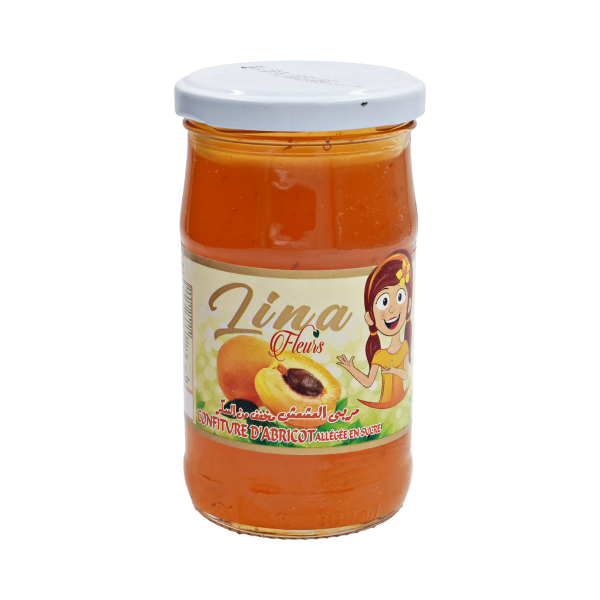 Confiture d'abricot Allégée en sucre 350g - LINA