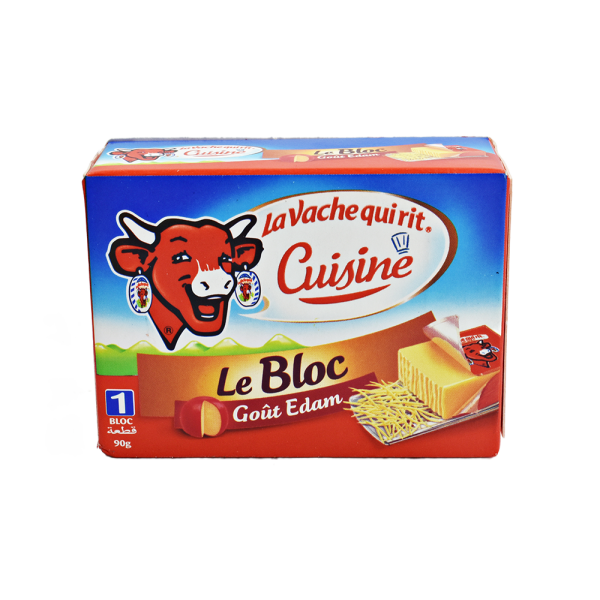 Fromage cuisine bloc goût Edam 90g - LA VACHE QUI RIT