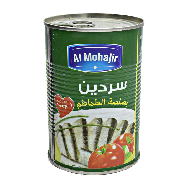 Sardines à la sauce tomate 425g - AL MOHAJIR