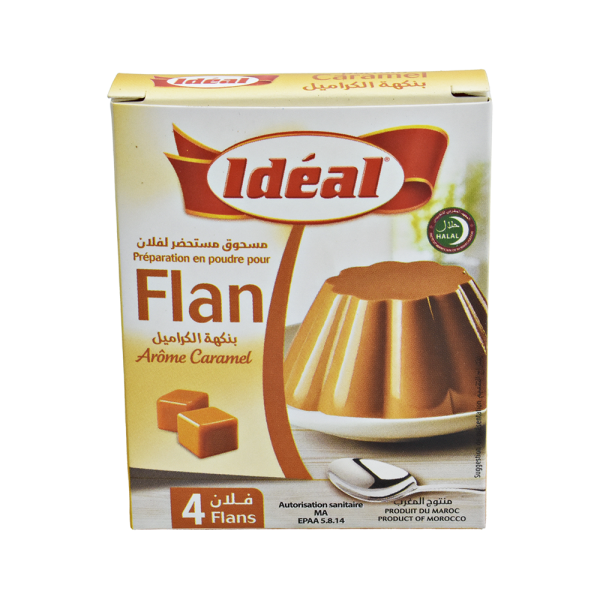 Préparation en poudre pour Flan Caramel 2,5g - IDEAL