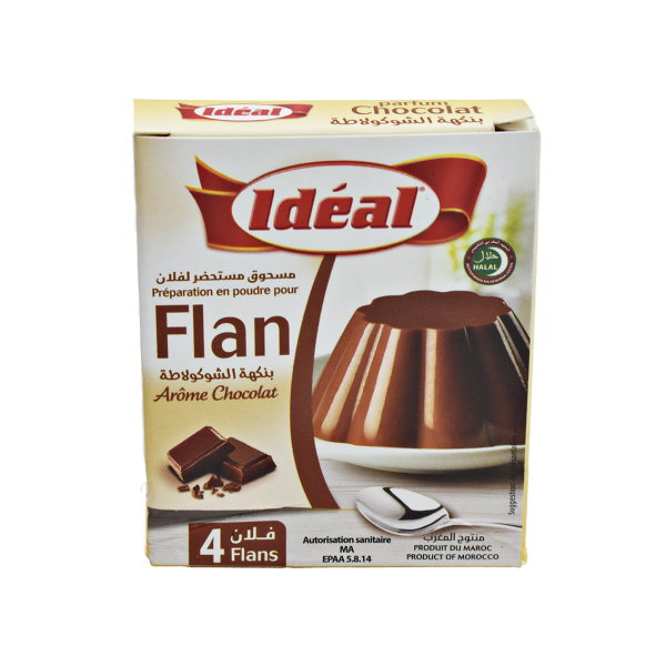 Préparation en poudre pour Flan Chocolat 2,5g - IDEAL