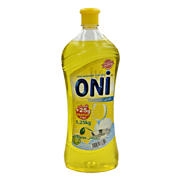 Liquide vaisselle citron 1,25L - ONI