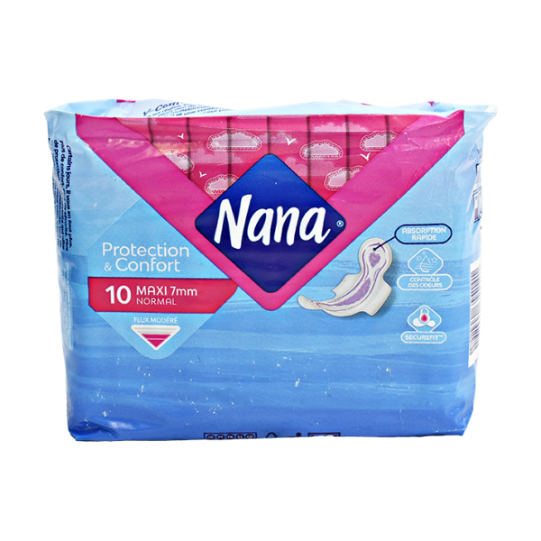 Serviettes hygiéniques maxi Normal x10pcs - NANA