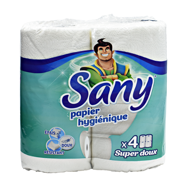 Papier hygiénique super doux 4 Rouleaux - SANY