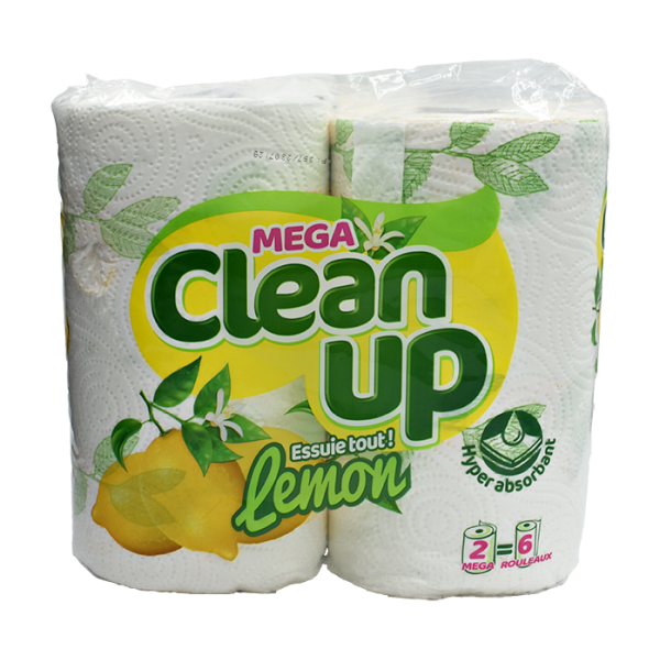 Essuie-tout Maxi Citron Multi usages x2 - CLEAN UP