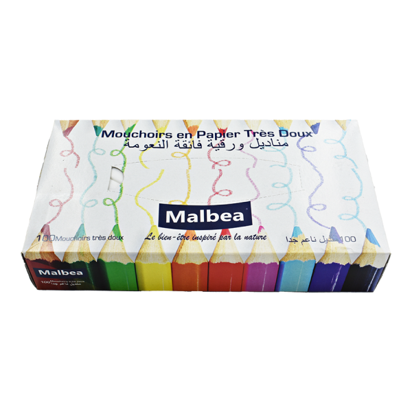 Mouchoirs en papier 100pcs - MALBEA