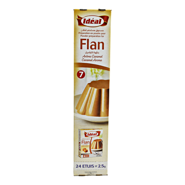 Flan au caramel 24 étuis*2,5g - IDEAL