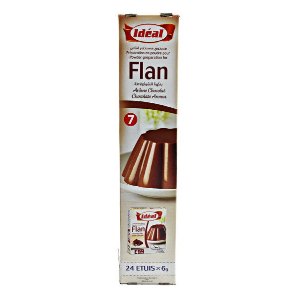 Flan au chocolat 24 étuis*2,5g - IDEAL