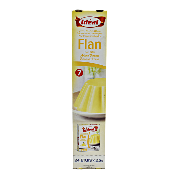 Flan au banane 24 étuis*2,5g - IDEAL